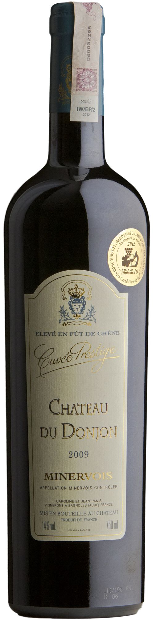 Wino Donjon Cuvée Prestige Rouge Minervois AOP