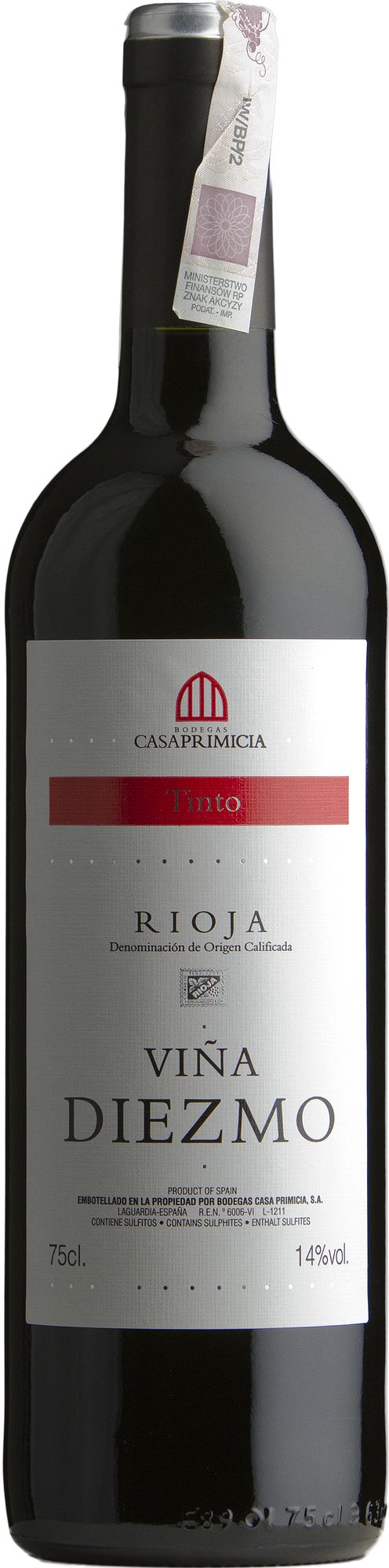Wino Viña Diezmo Tinto Rioja DOCa