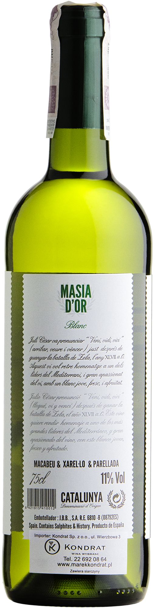 Wino Martí Serdà Veni Vidi Vinum White Catalunya DO