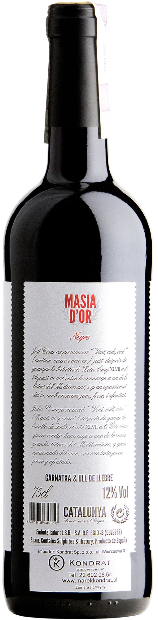 Wino Martí Serdà Veni Vidi Vinum Red Catalunya DO