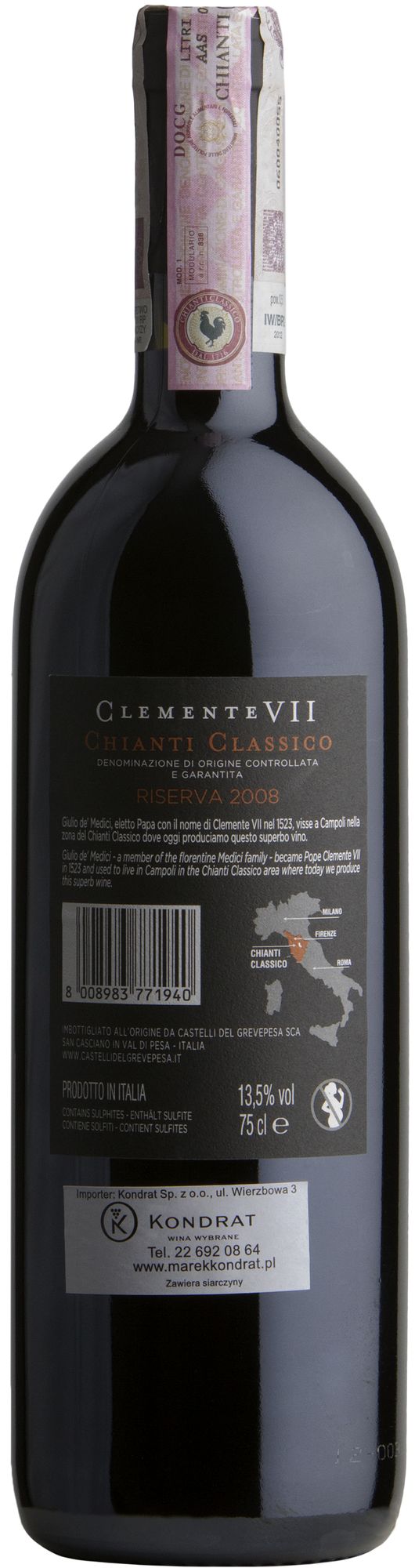 Wino Grevepesa Clemente VII Chianti Classico Riserva DOCG
