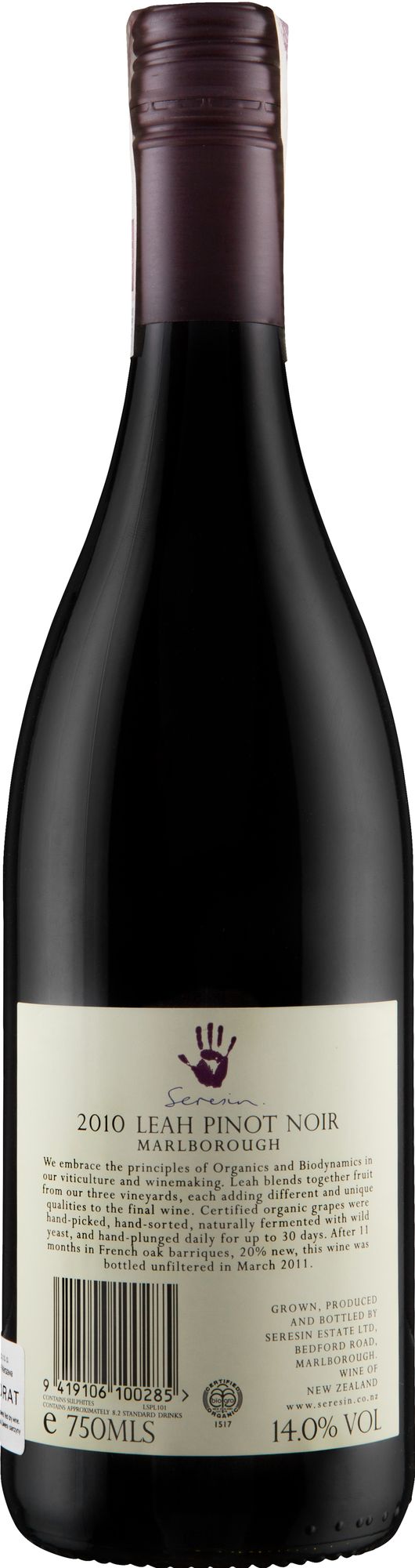 Wino Seresin Leah Pinot Noir Marlborough