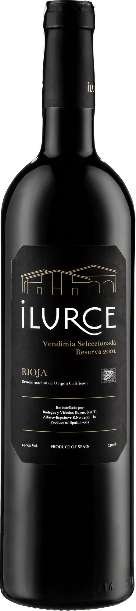 Wino Ilurce Reserva Vendimia Seleccionada Rioja DOCa