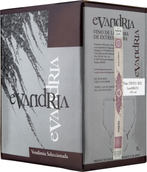Bag-in-Box: Coloma Evandria Tinto Extremadura VdlT 2021 3 l