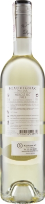 Wino Costières de  Pomérols Beauvignac Muscat Sec Pays d'Oc 2021