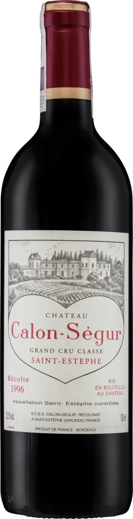 Wino Château Calon-Ségur 3.GCC St. Estephe AC 1996