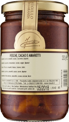 Inaudi brzoskwinie z kakao i ciasteczkami migdałowymi amaretti (290g)