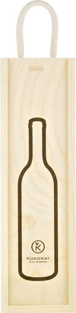 Skrzynka drewniana na jedną butelkę