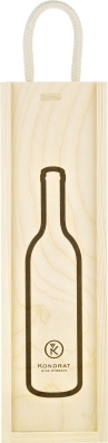 Skrzynka drewniana na jedną butelkę