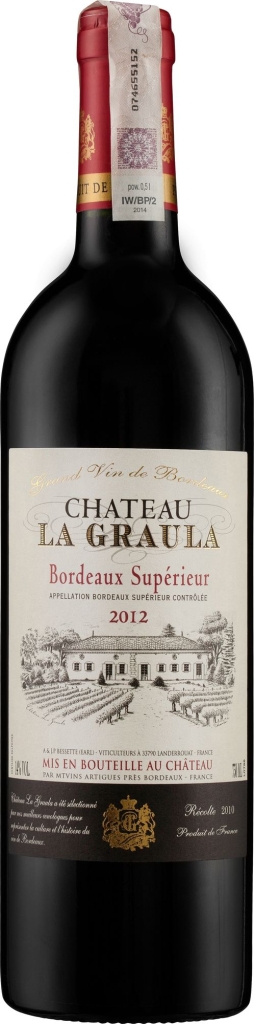 Wino Château La Graula Bordeaux Superieur AC 2012