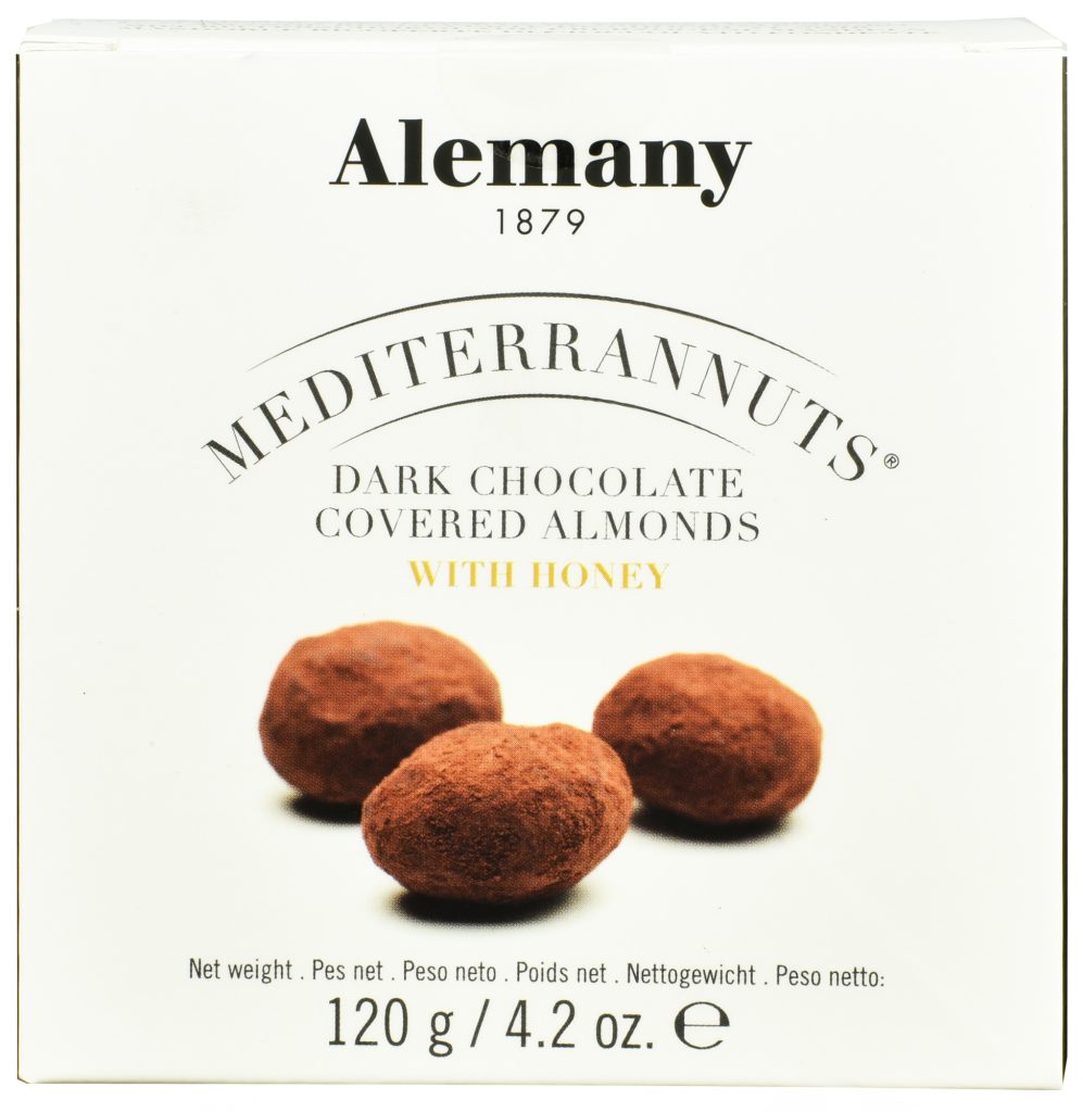 Migdały w miodzie i ciemnej czekoladzie Alemany (120 g)