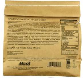 Ciasteczka cantuccini Muzzi z oliwkami (250 g)
