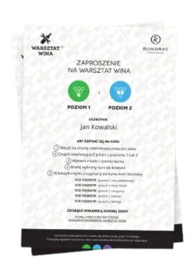 Voucher na Warsztat Wina: komplet kursów poziomu 1 i 2 (5 kursów)