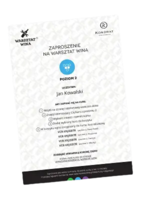 Voucher na Warsztat Wina: komplet kursów poziomu 2 (4 kursy)