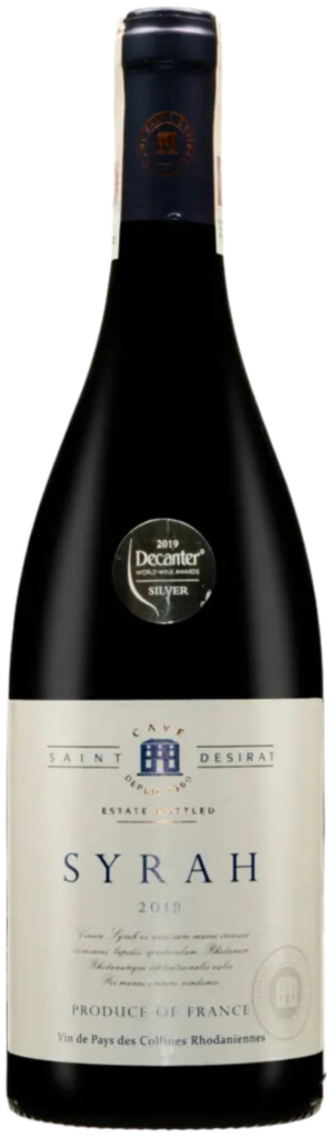 Wino Cave Saint-Desirat Syrah Collines Rhodaniennes VdP 2022