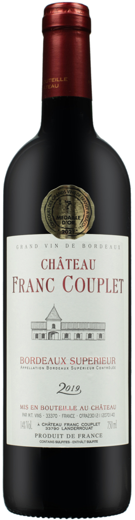 Wino Chateau Franc Couplet Bordeaux Superieur 2019