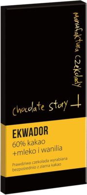 Manufaktura Czekolady: czekolada Ekwador 60% z wanilią i mlekiem 50 g