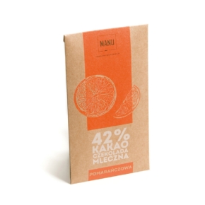 Manufaktura Czekolady: czekolada pomarańczowa 42% kakao