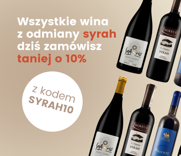 Specjalne rabaty na wina syrah