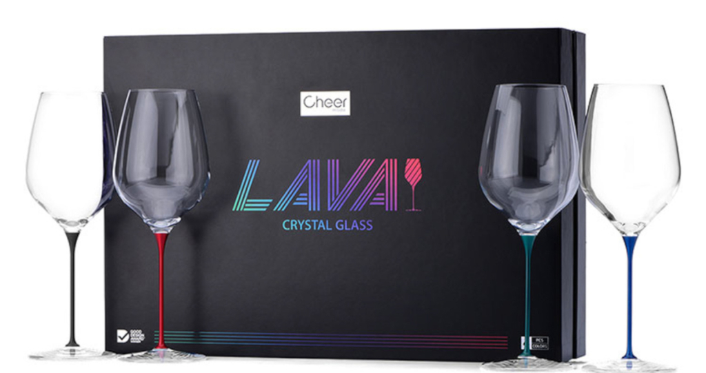 Cheer Moda zestaw kieliszków Lava Glass