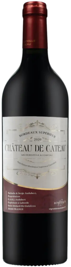 Wino Audubert Chateau de Cateau Rouge Bordeaux Superieur AOC 2020
