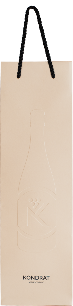 Torebka papierowa tłoczona beżowa