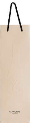 Torebka papierowa tłoczona beżowa