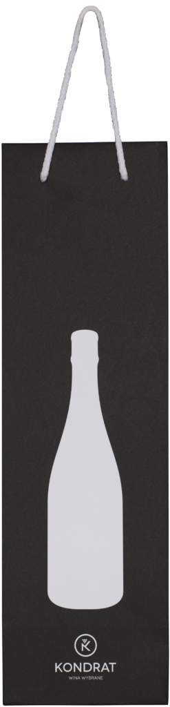 Torebka papierowa czarna z grafiką