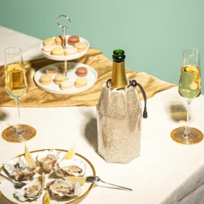 Vacu Vin Aktywny schładzacz do wina i Szampana platynowy