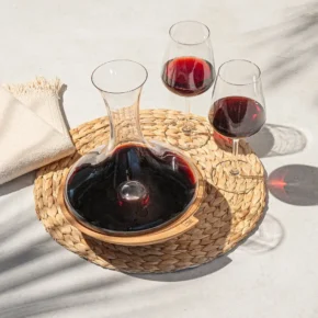 Vacu Vin Wirująca karafka szklana do wina