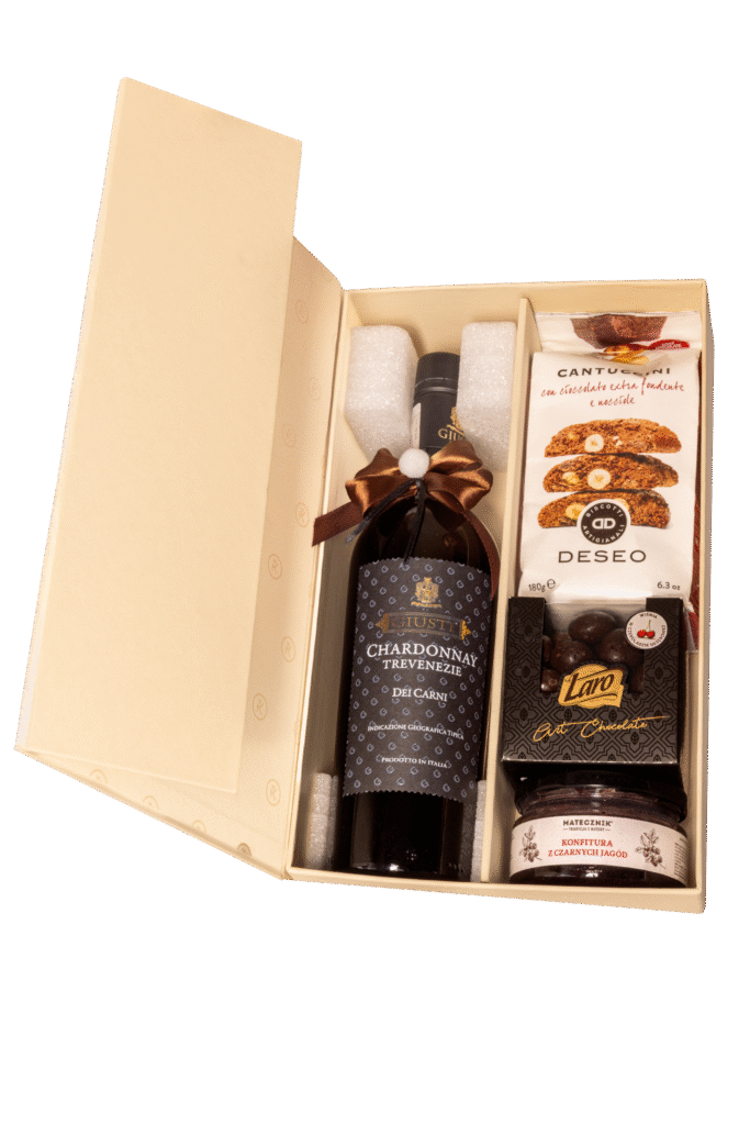 Zestaw świąteczny w beżowym pudełku - "Świąteczna delikatność"