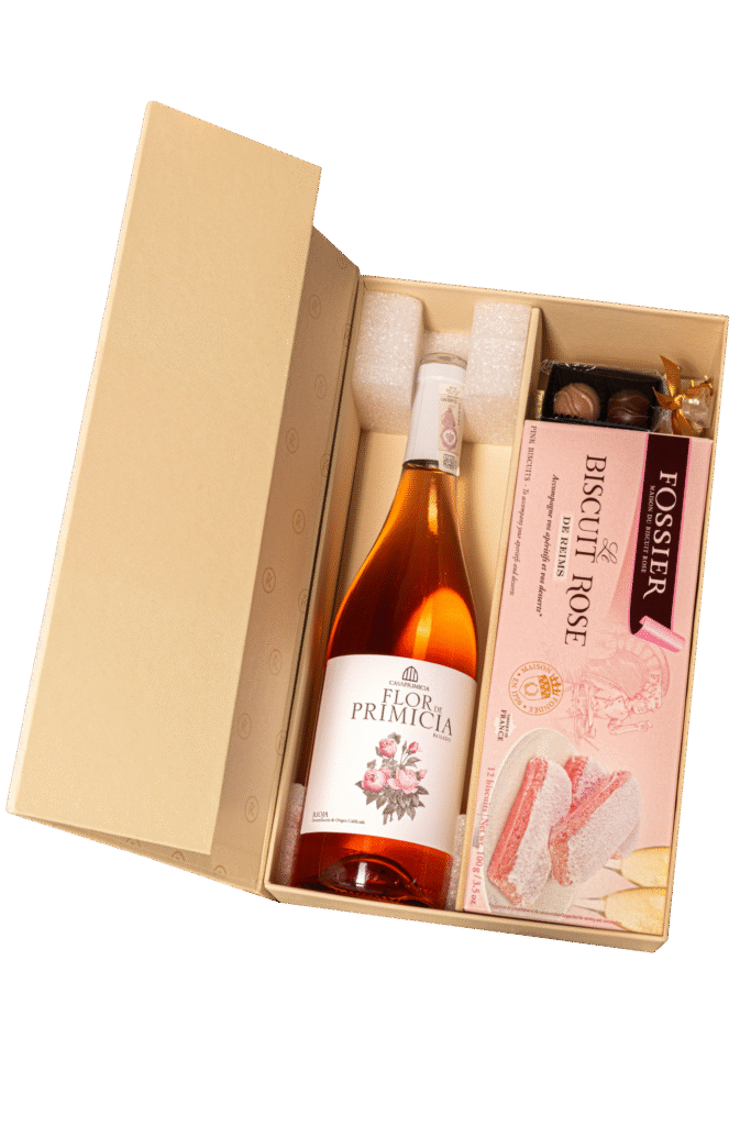 Zestaw prezentowy w beżowym pudełku - "Różowa feeria"