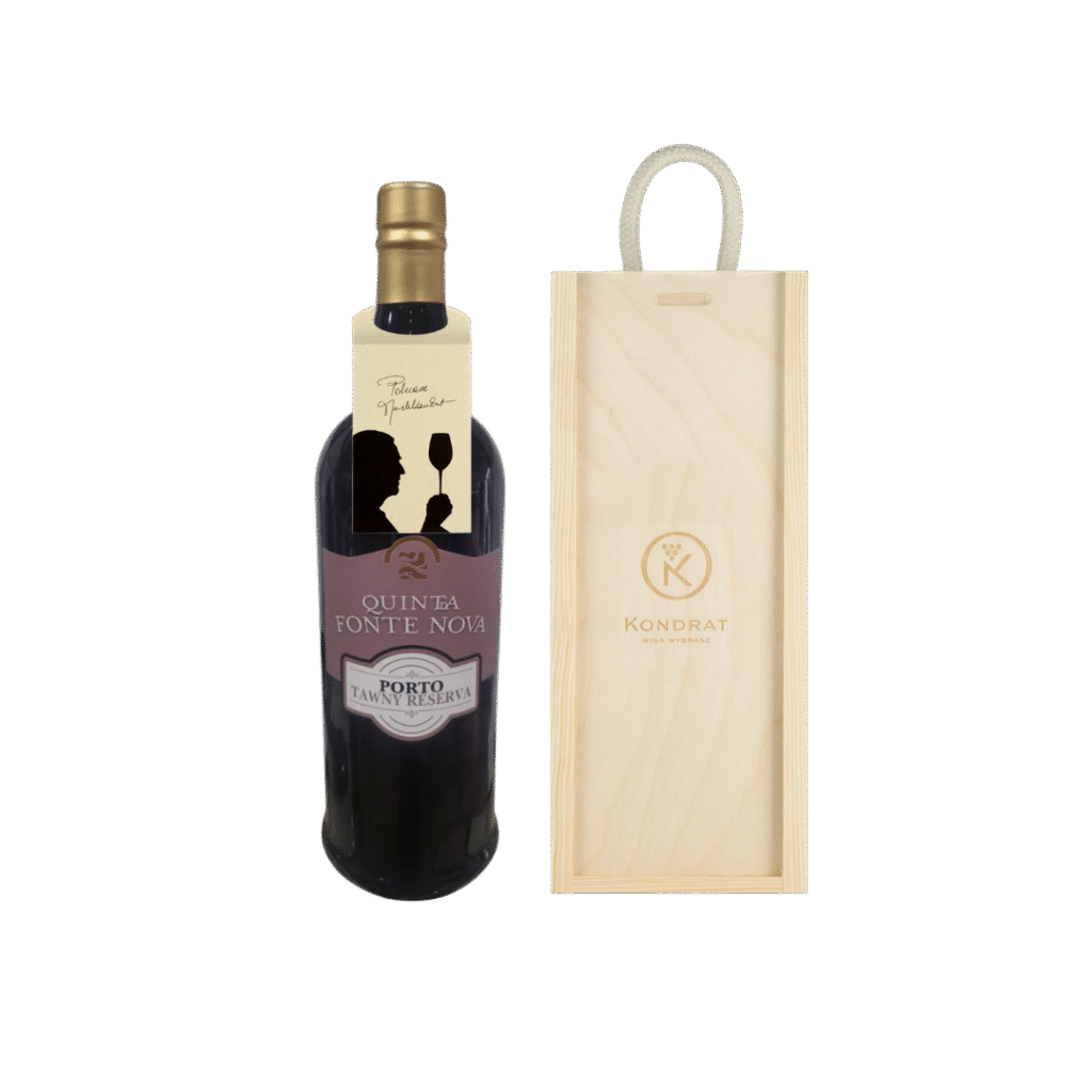 Porto w drewnianej skrzynce