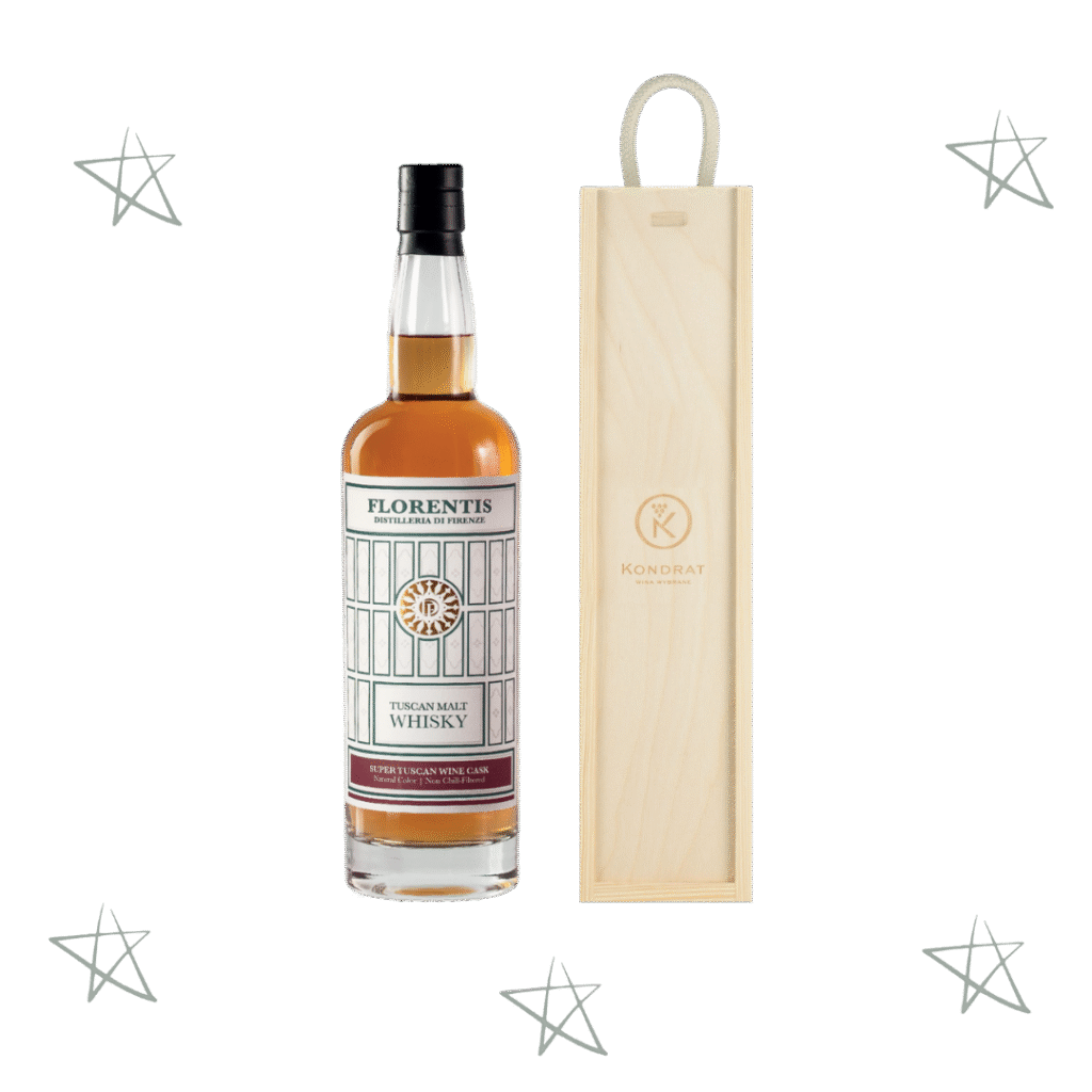 Super Tuscan Whisky w drewnianej skrzynce
