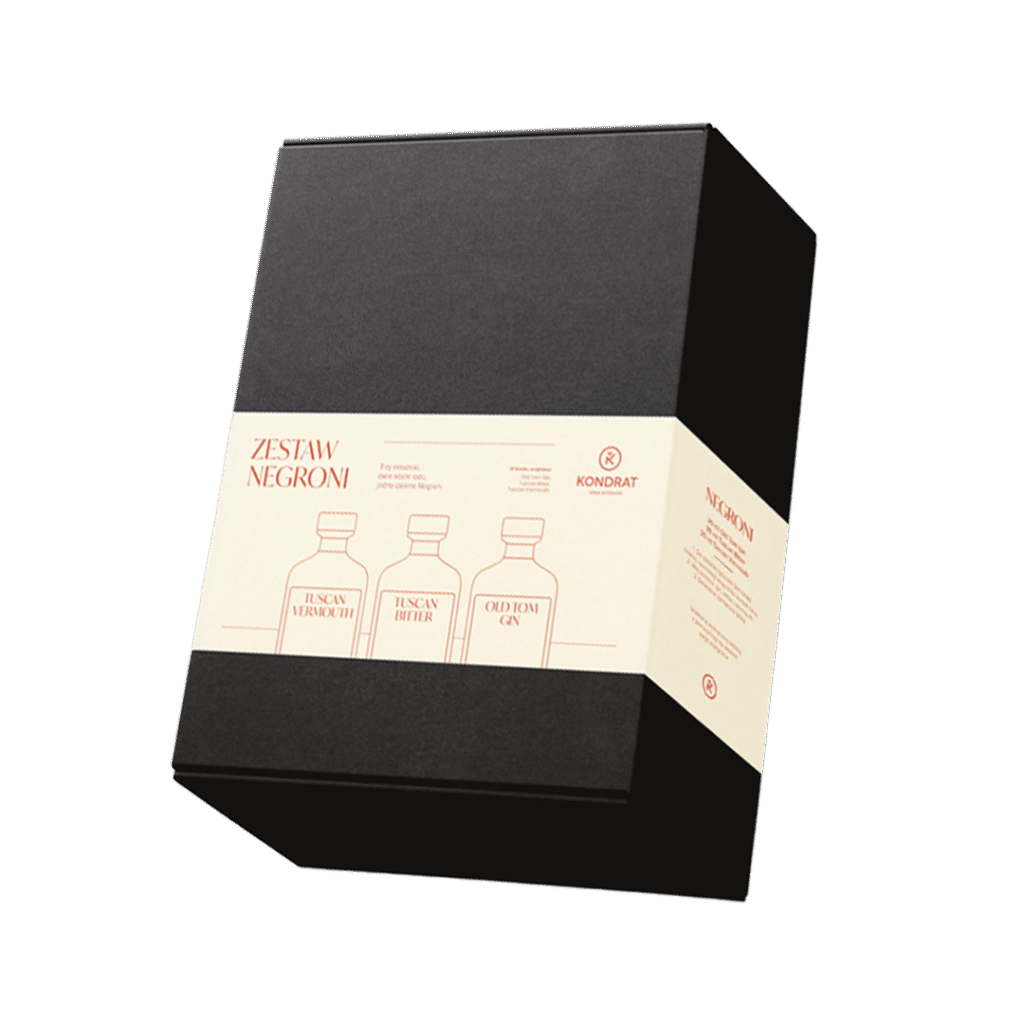 Zestaw prezentowy w czarnym pudełku - Negroni
